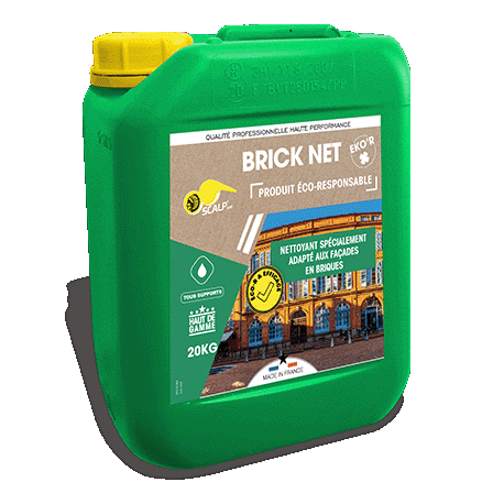Eco-responsible brick facade cleaner